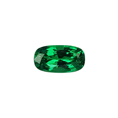 1.6ct Cushion Bright Green Tsavorite