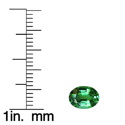 8x6mm Oval Bright Green Tsavorite