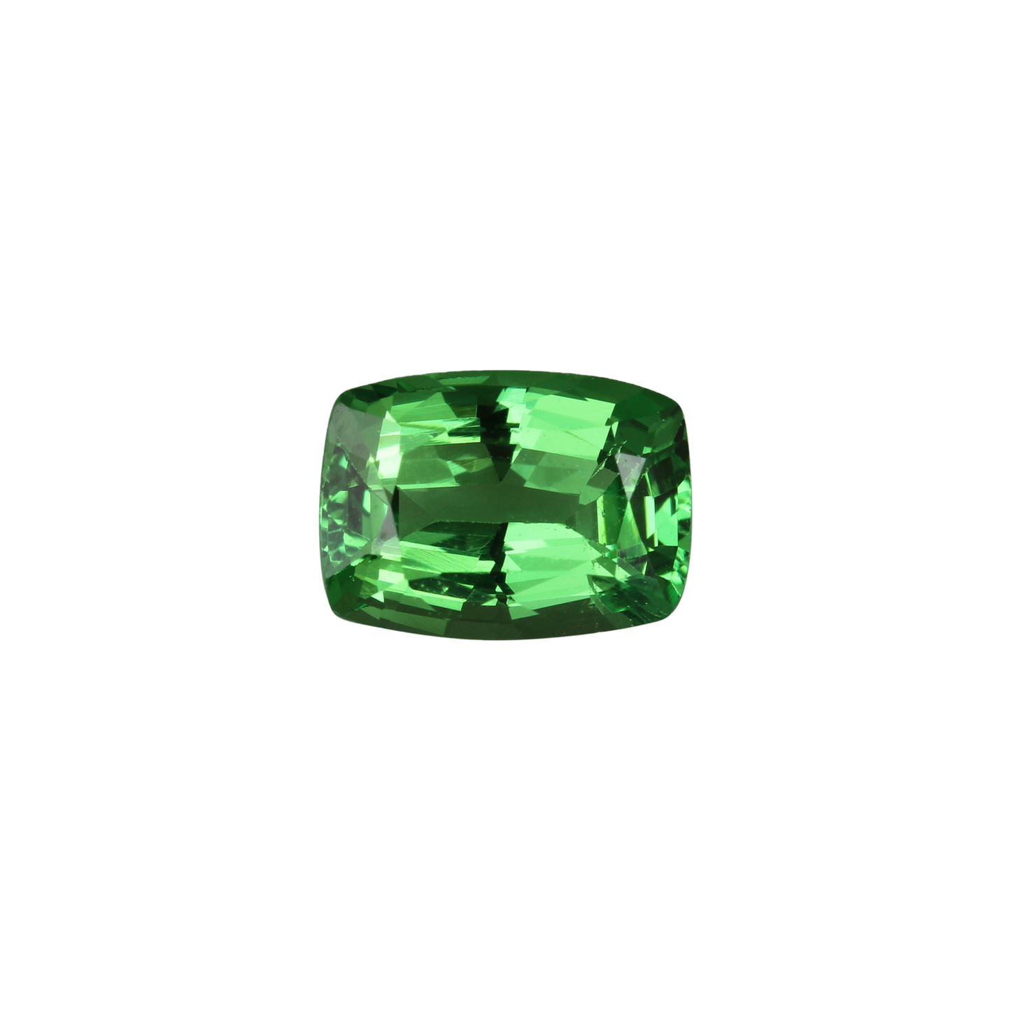 8x6mm Cushion Bright Green Tsavorite