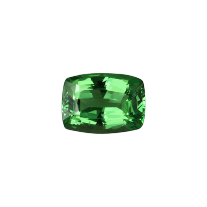 8x6mm Cushion Bright Green Tsavorite