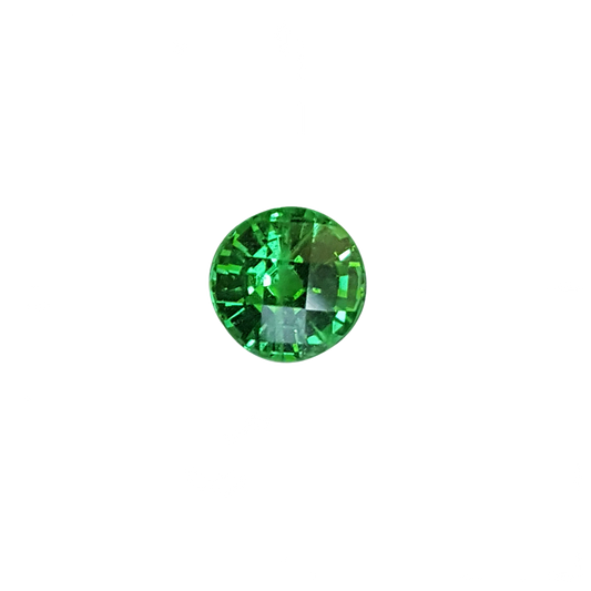 6.5mm Round Bright Green Tsavorite