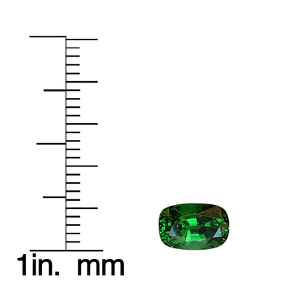 1.82ct Cushion Fine Intense Green Tsavorite