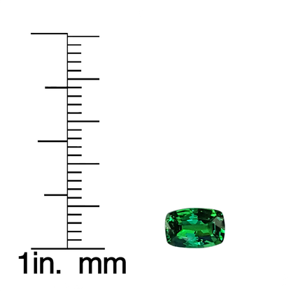 0.94ct Cushion Light Green Tsavorite