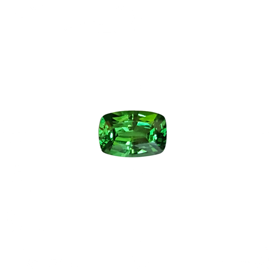 0.82ct Cushion Bright Green Tsavorite