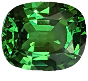 1.18ct Cushion Bright Green Tsavorite
