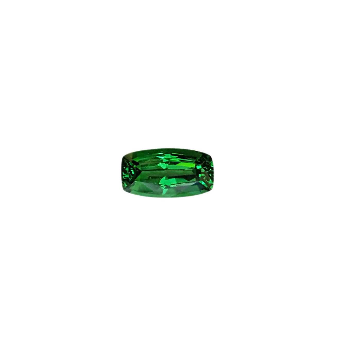 1.4ct Cushion Deep Minty Green Tsavorite