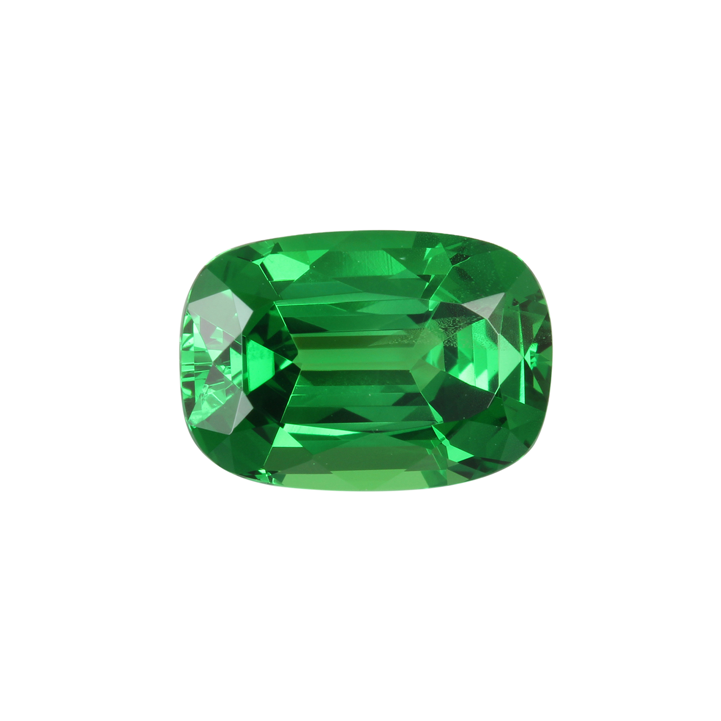 10.22ct Cushion Fine Intense Green Tsavorite Set
