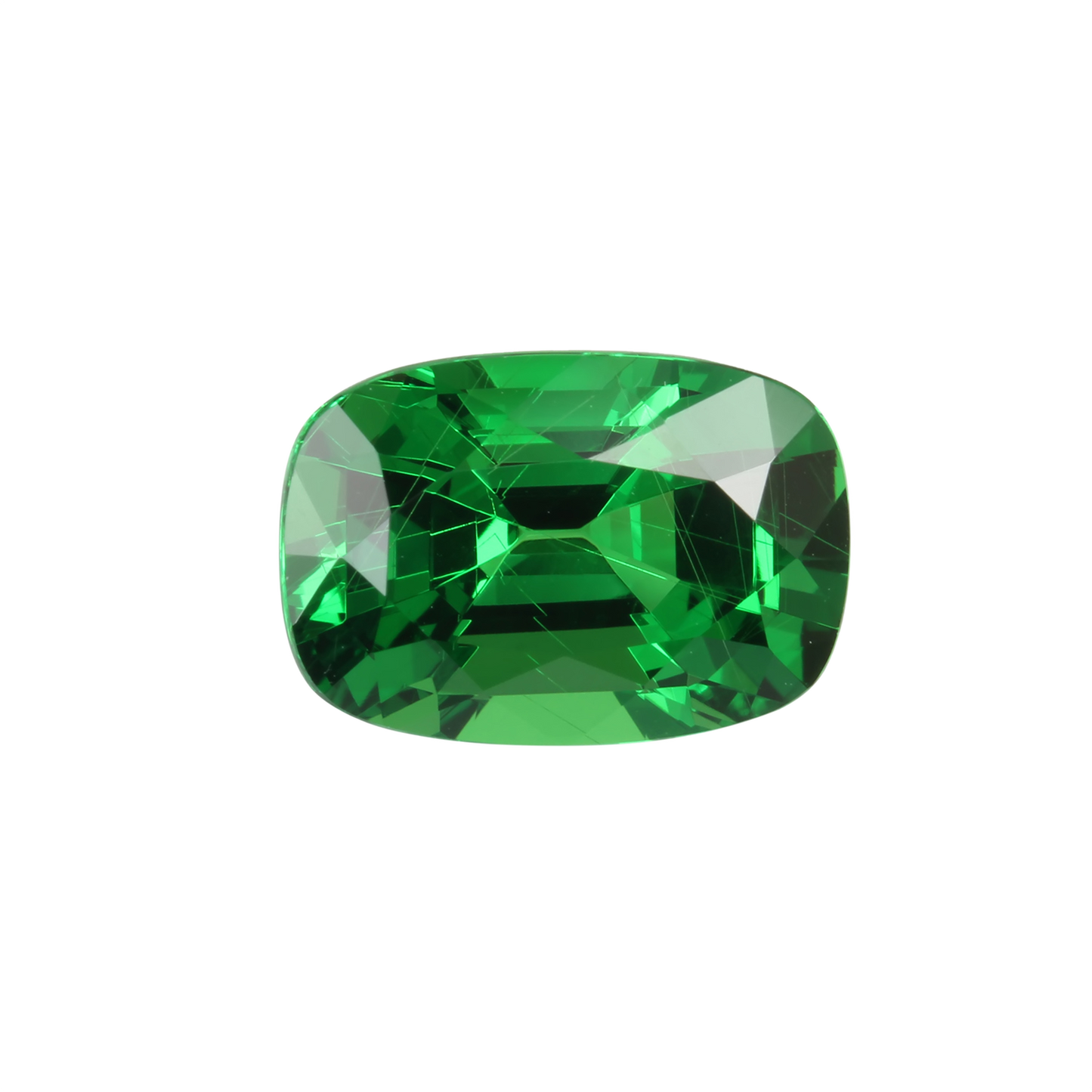 10.22ct Cushion Fine Intense Green Tsavorite Set