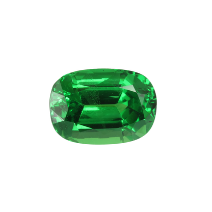 10.22ct Cushion Fine Intense Green Tsavorite Set