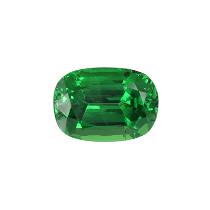 10.22ct Cushion Fine Intense Green Tsavorite Set