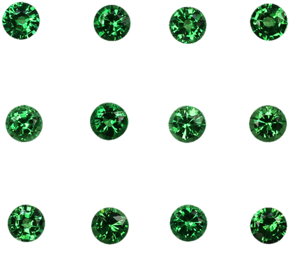 4.25mm Round Bright Green Tsavorite