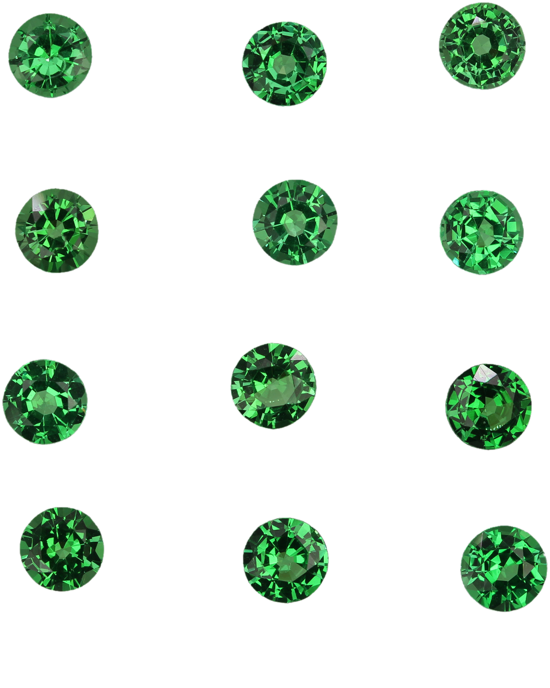 4.75mm Round Bright Green Tsavorite