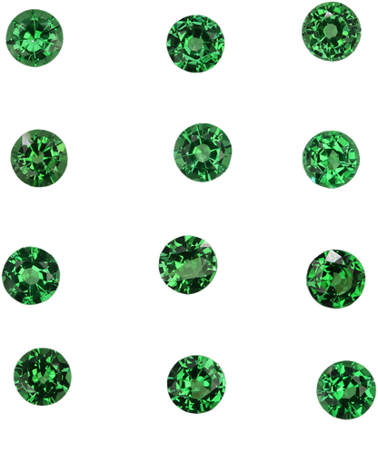 4.75mm Round Bright Green Tsavorite