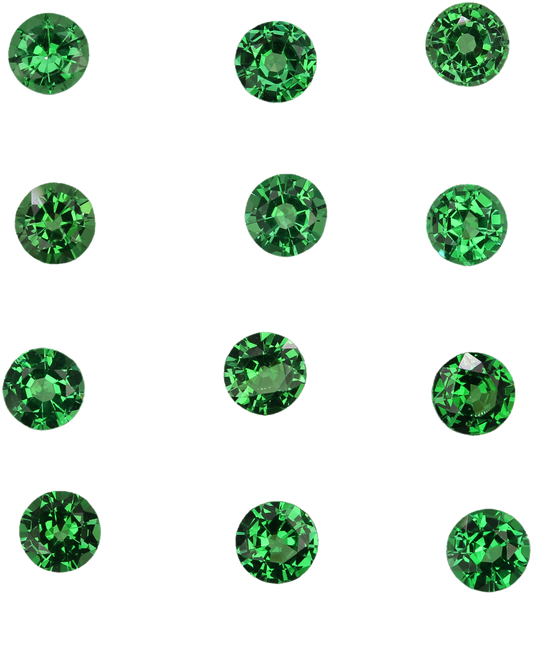 4.75mm Round Bright Green Tsavorite