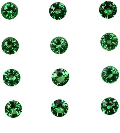4.75mm Round Bright Green Tsavorite