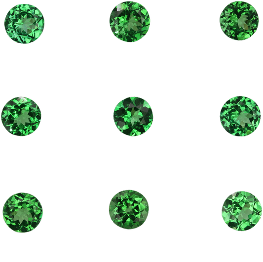 4.75mm Round Bright Green Tsavorite