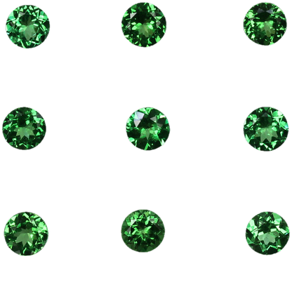 4.75mm Round Bright Green Tsavorite