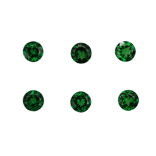 5.25mm Round Fine Intense Green Tsavorite