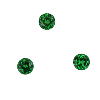 6.75mm Round Fine Intense Green Tsavorite