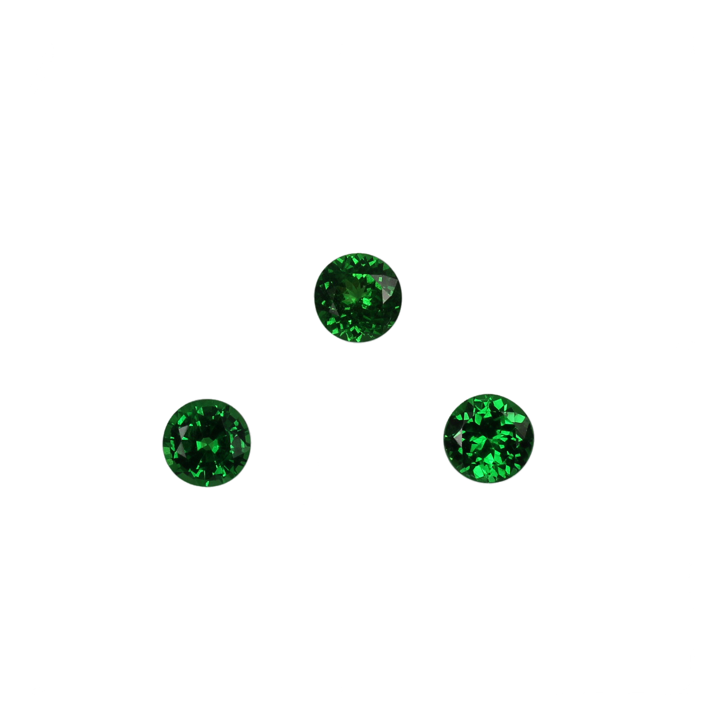 6.75mm Round Fine Intense Green Tsavorite