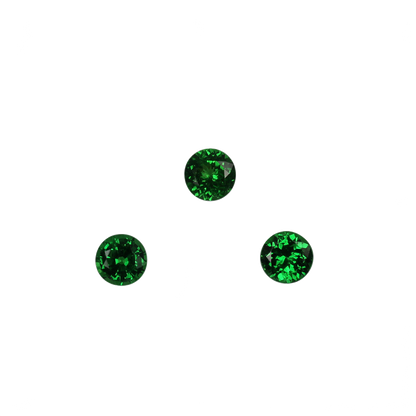 6.75mm Round Fine Intense Green Tsavorite