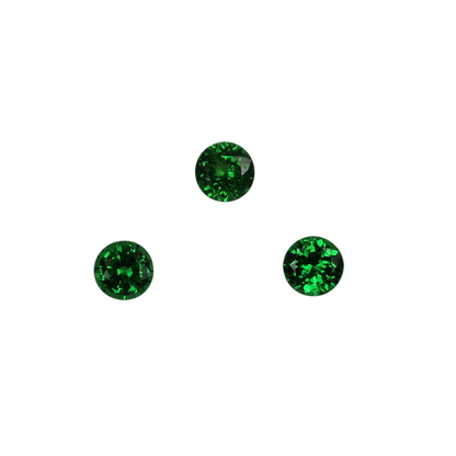 6.75mm Round Fine Intense Green Tsavorite