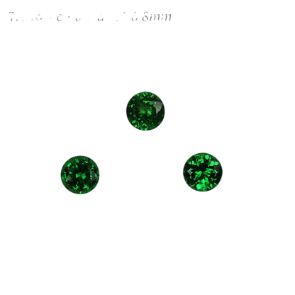 6.75mm Round Fine Intense Green Tsavorite