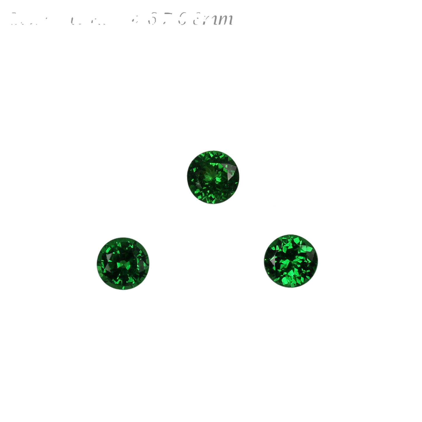 6.75mm Round Fine Intense Green Tsavorite