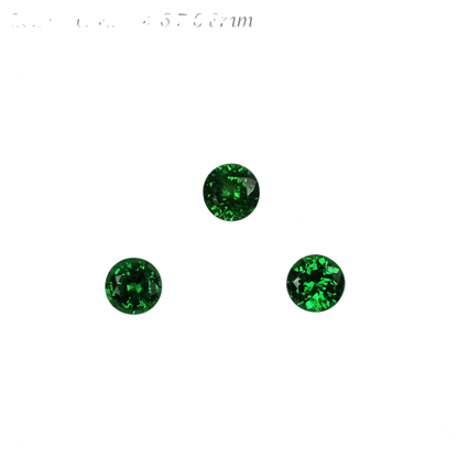 6.75mm Round Fine Intense Green Tsavorite