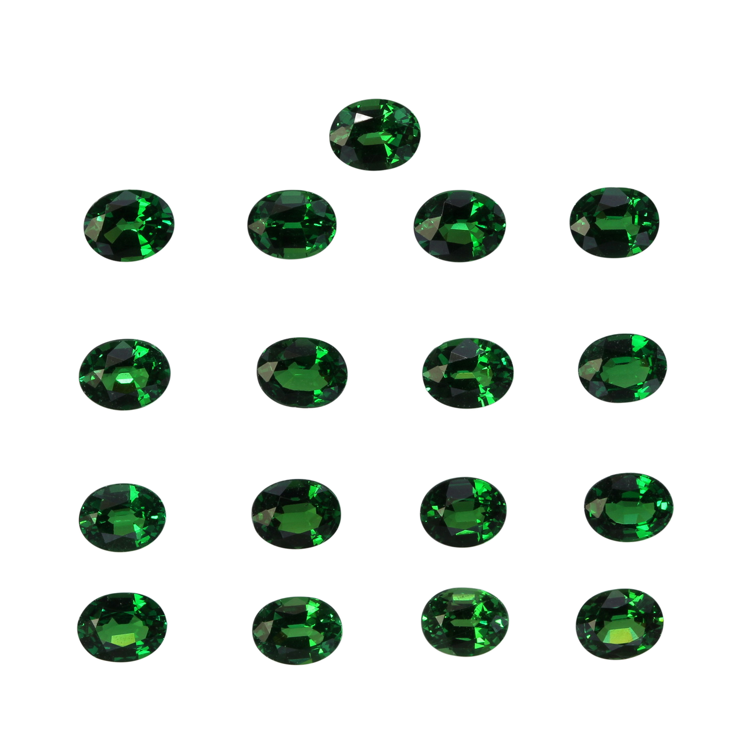 5x4mm Oval Fine Intense Green Tsavorite