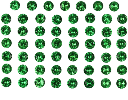 2.9mm Round Bright Green Tsavorite