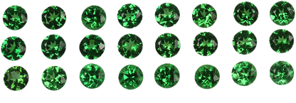 3mm Round Bright Green Tsavorite