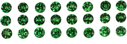 3mm Round Bright Green Tsavorite