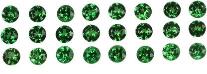 3mm Round Bright Green Tsavorite