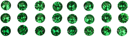 2.8mm Round Bright Green Tsavorite