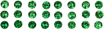 2.8mm Round Bright Green Tsavorite