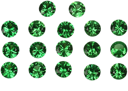 2.8mm Round Bright Green Tsavorite