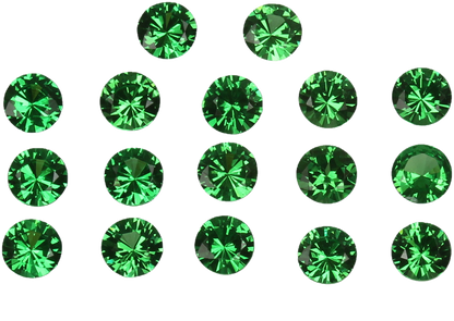 2.8mm Round Bright Green Tsavorite