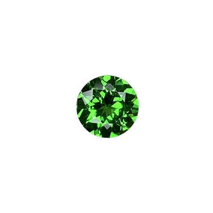 6.5mm Round Bright Green Tsavorite
