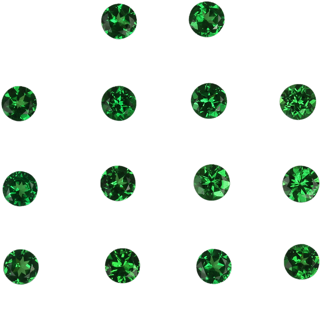 4mm Round Bright Green Tsavorite
