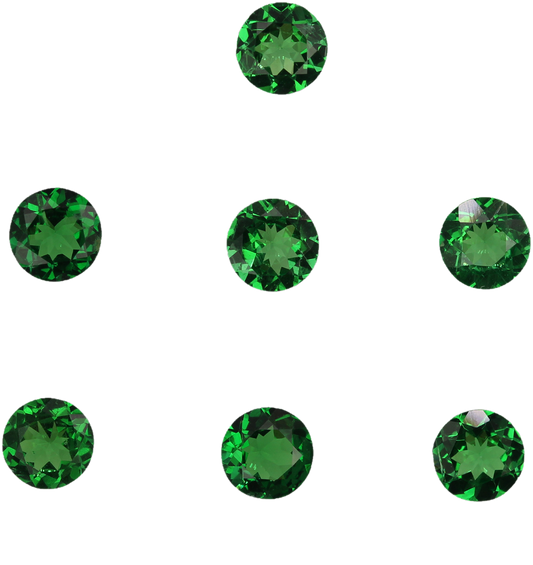 4.75mm Round Fine Intense Green Tsavorite