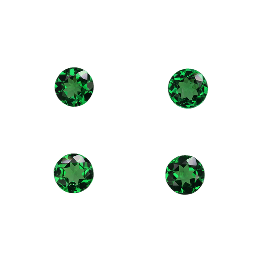 5.25mm Round Bright Green Tsavorite