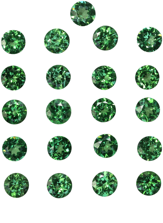 4.7mm Round Bright Green Tsavorite
