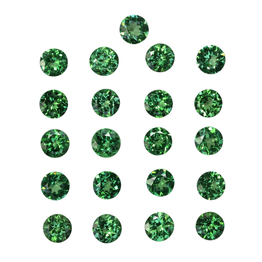 4.7mm Round Bright Green Tsavorite