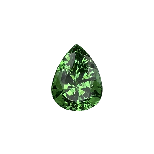 2.66ct Pear Shape Bright Green Tsavorite
