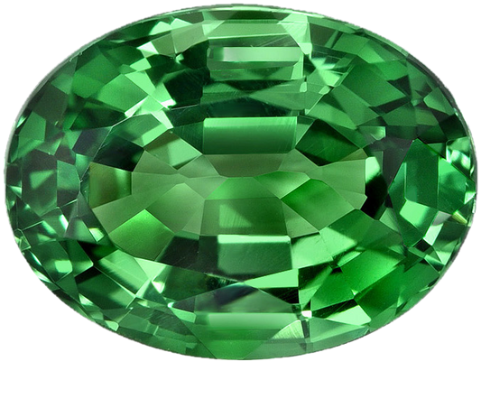 8x6mm Oval Bright Green Tsavorite