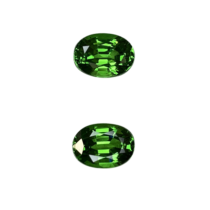 2.61ct Oval Fine Intense Green Tsavorite Pair