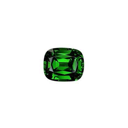2.93ct Cushion Fine Intense Green Tsavorite