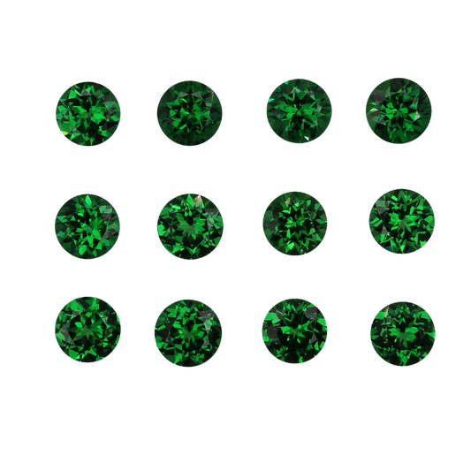 5.5mm Round Bright Green Tsavorite