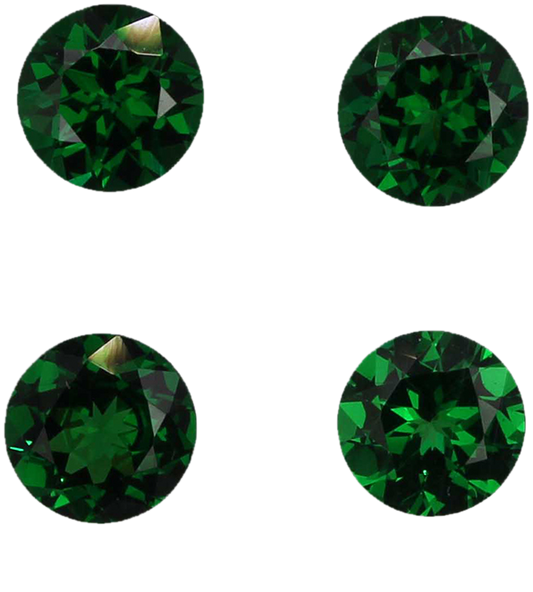 5.25mm Round Fine Intense Green Tsavorite